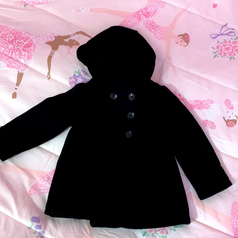 Old Navy Black Pea Coat 3T